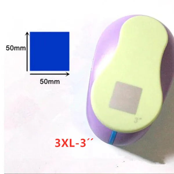 18–53mm Square Craft Punch Paper Cutter Scrapbooking DIY Hole Punch