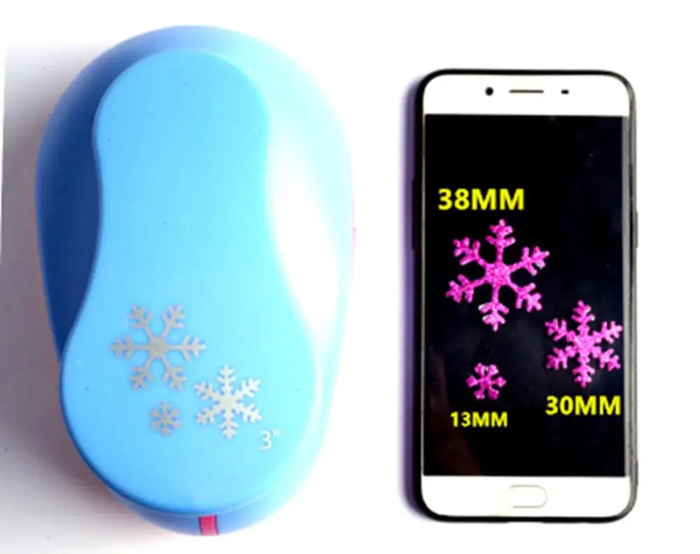 Snowflake Craft Punch 3/8''–3'' Paper EVA Scrapbook DIY Christmas Hole Punch