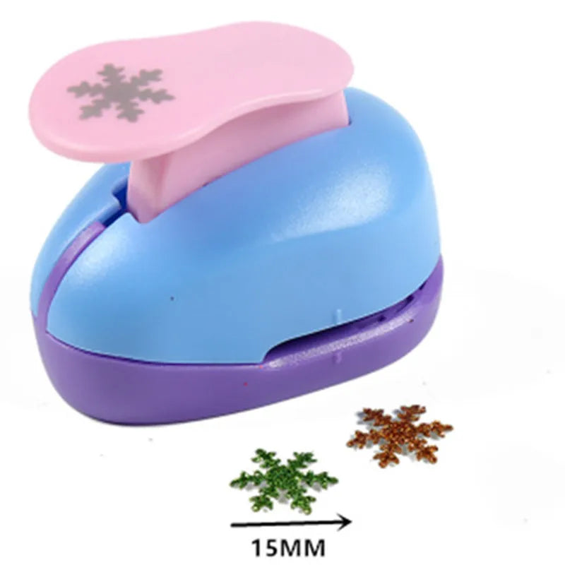 Snowflake Craft Punch 3/8''–3'' Paper EVA Scrapbook DIY Christmas Hole Punch