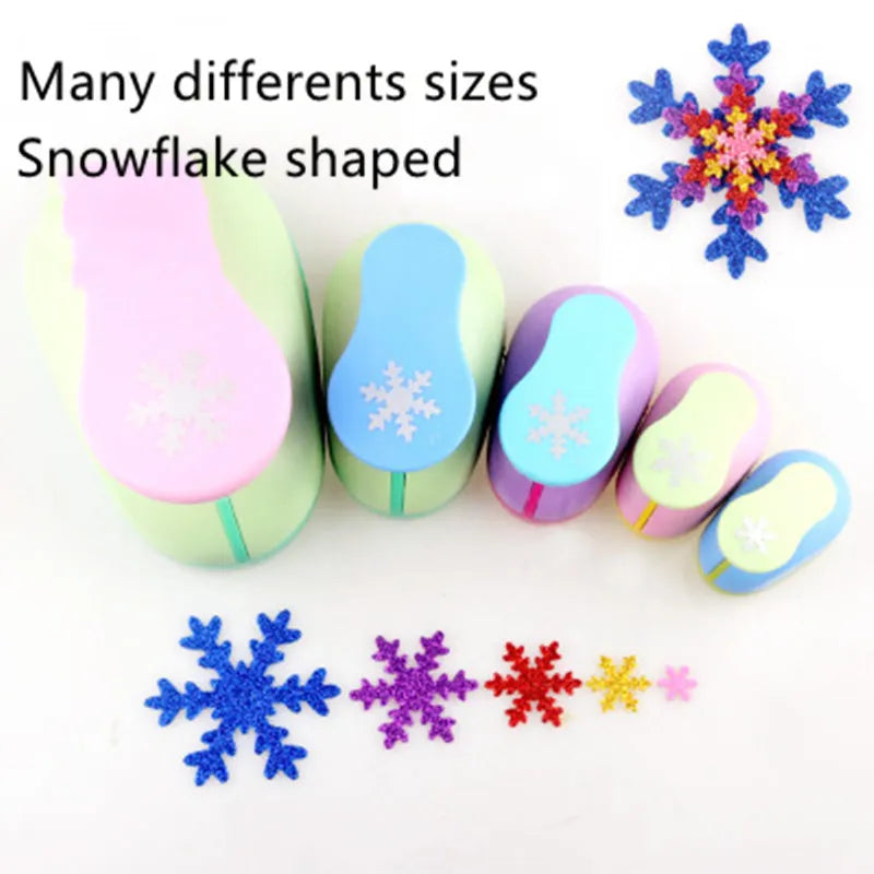 Snowflake Craft Punch 3/8''–3'' Paper EVA Scrapbook DIY Christmas Hole Punch