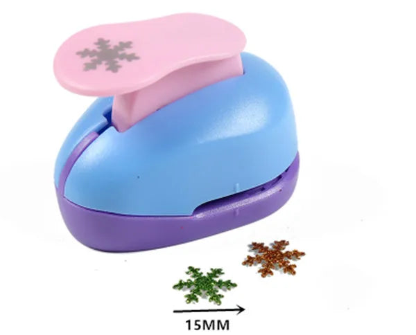Snowflake Craft Punch 3/8''–3'' Paper EVA Scrapbook DIY Christmas Hole Punch