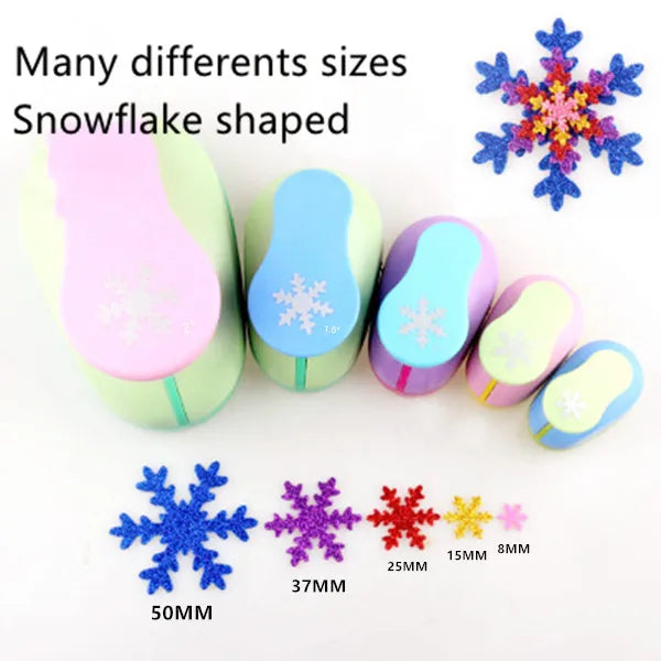 Snowflake Craft Punch 3/8''–3'' Paper EVA Scrapbook DIY Christmas Hole Punch