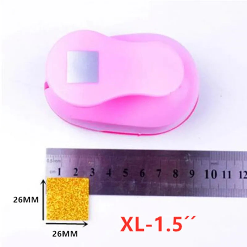 18–53mm Square Craft Punch Paper Cutter Scrapbooking DIY Hole Punch